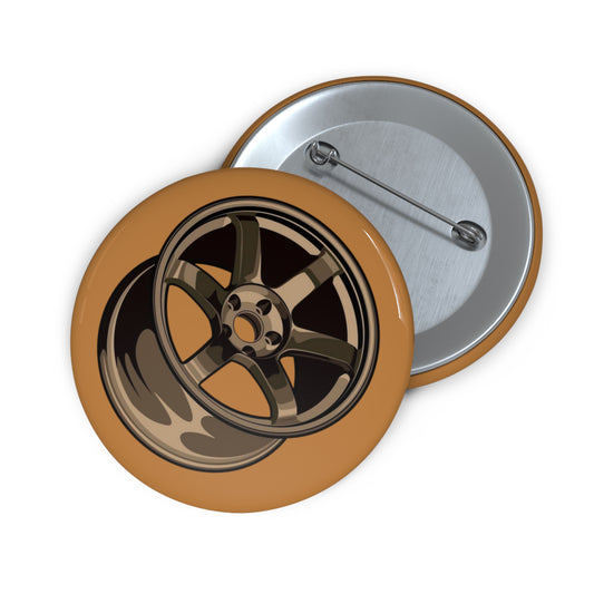 Bronze Wheel - Pin Buttons