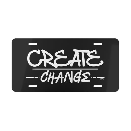 Create Change - Vanity Plate